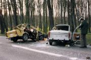 TH Verkehrsunfall - Einsatzbericht 21 - 1992 - 29.03.1992 18:35, B 105, Abzweig Parkentin, 60 min