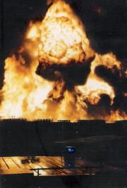 Brand Freilager - Einsatzbericht 45 - 1992 - 31.05.1992 02:50, Althof, Getreidewirtschaft, 580 min