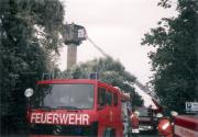 Brand Wachturm - Einsatzbericht 83 - 1999 - 08.08.1999 15:40, Brgerende, Strand, 60 min