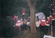 TH Verkehrsunfall - Einsatzbericht 85 - 1999 - 11.08.1999 05:15, Bahrenhorst, Doppelkurve, 75 min