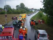 Einsatzstelle Umgehungsstrae - TH Verkehrsunfall - Einsatzbericht 91 - 2006 - 13.08.2006 16:00, Bad Doberan, Umgehungsstrae, 75 min