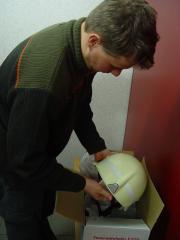 Der neue in der Feuerwehr Bad Doberan - Zu Weihnachten neue Helme