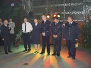 Brgermeister Polzin bedankt sich bei den Kameraden die den Besuch des US Prsidenten Bush im Juli 2006 abgesichert hatten - Fahrzeugbergabe wurde znftig gefeiert