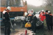 TH Verkehrsunfall - Einsatzbericht 4 - 1992 - 18.01.1992 12:30, Bad Doberan, Walkmller Holz, 150 min