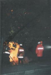Brand Gebude - Einsatzbericht 98 - 1992 - 19.08.1992 23:55, Seeheilbad Heiligendamm, Khlungsborner Strae, 135 min