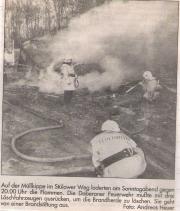 Brand Unrat - Einsatzbericht 32 - 1994 - 17.04.1994 19:45, Stülow, Mülldeponie, 75 min