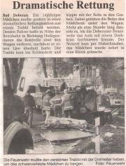 TH Verkehrsunfall - Einsatzbericht 120 - 1996 - 27.09.1996 11:30, Bad Doberan, Rennbahn, 90 min