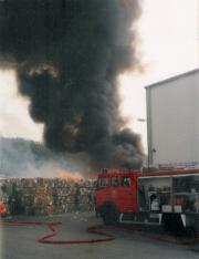 Brand Freilager - Einsatzbericht 96 - 1999 - 08.09.1999 11:50, Bad Doberan, Gewerbegebiet, 340 min