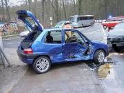 Eines der beiden Unfallfahrzeuge - TH Verkehrsunfall - Einsatzbericht 51 - 2006 - 09.04.2006 14:35, Bad Doberan, Krpeliner Strae, 30 min