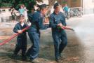 50 Jahre Jugendfeuerwehr in Bildern Schauvorführung Löschangriff zur 110 Jahrfeier auf dem Alexandrinenplatz 1992