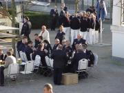 ein Teil der FF Bad Doberan beim essen - G8 Dankeschönfeier