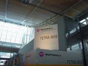 Auch Motorola schrieb sich das Thema Tetra Funk ganz gro auf seine "Fahnen". - CeBIT 2005